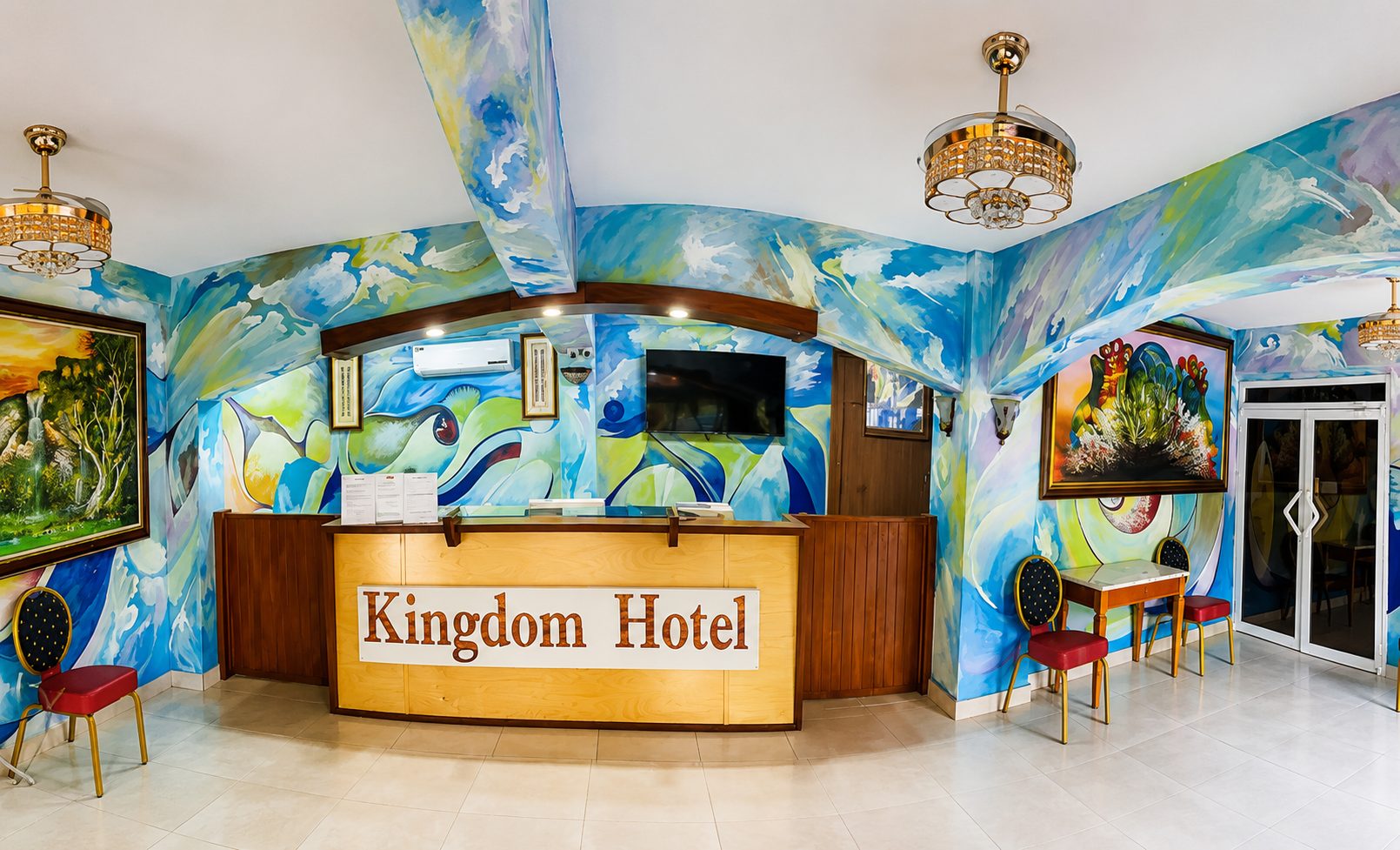 Réception du Kingdom Hotel
